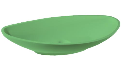 Настольная раковина Gondola Зеленая из искусственного камня на заказ