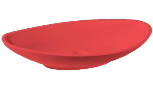 Раковина Gondola Красная из искусственного камня на заказ